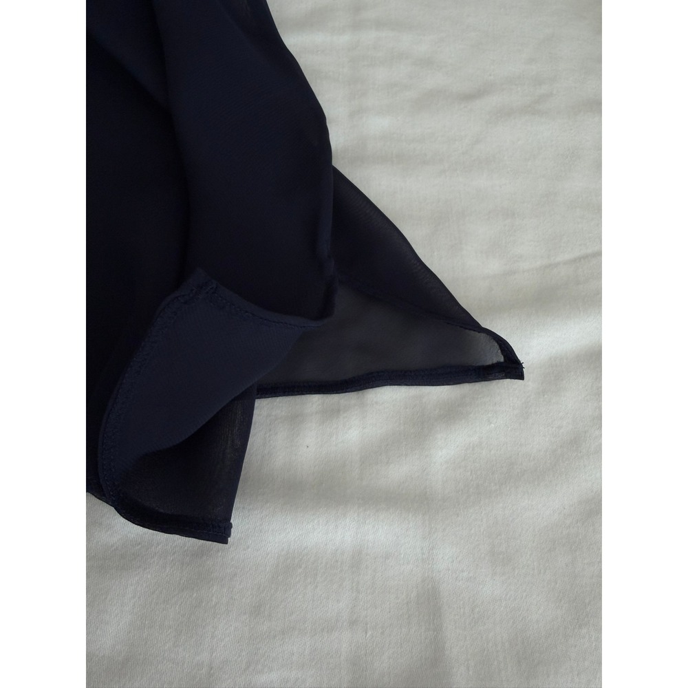 Cacique Seriously Sexy Sheer Mesh Lace Babydoll Top 22/24 Navy Blue NWT 1140884 - Picture 7 of 13